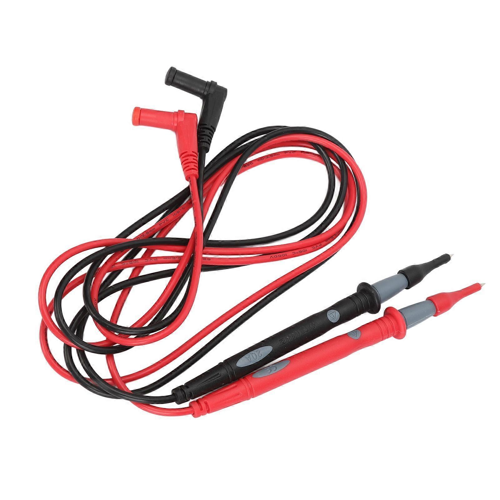 20Pcs Multimeter Test Cable Crocodile Clip Needle Probe Connecting Cable Test Hook 1000V