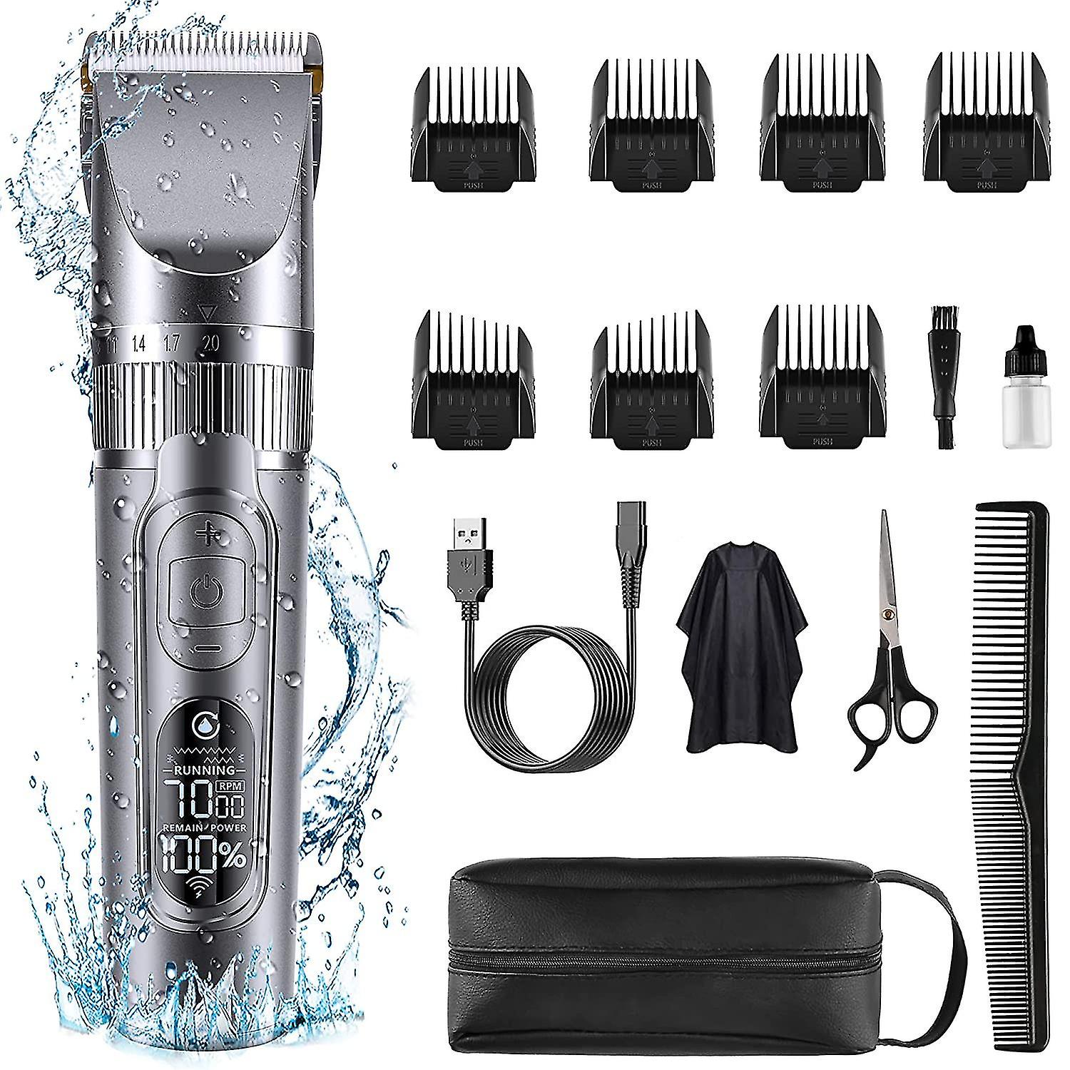 Clippers For Men, Trimmer,titanium Ceramic Blade, Set For Cutting