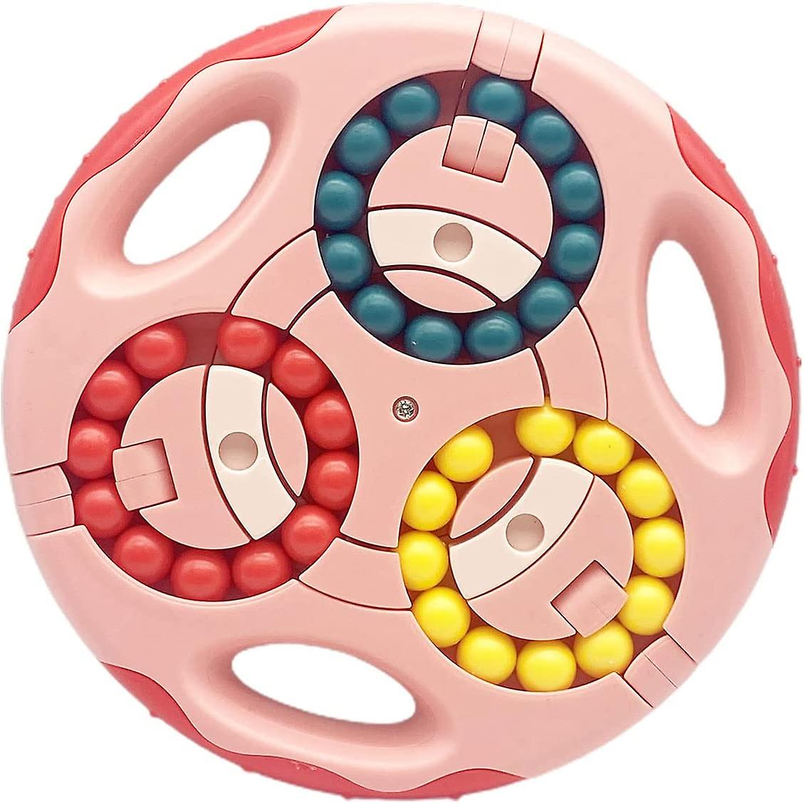 Rotating Magic Bean Toys Decompression Rotating Small Beads Fidget Spinner Magic Cube Toys, Puzzle Toys Stress Relief Intellectual Toy For Kids And Ad