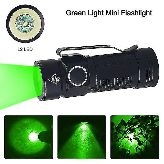 Mini Portable Led Flashlight Camping Light Torch White/green/red/uv Light Waterproof Small Tent Lamp