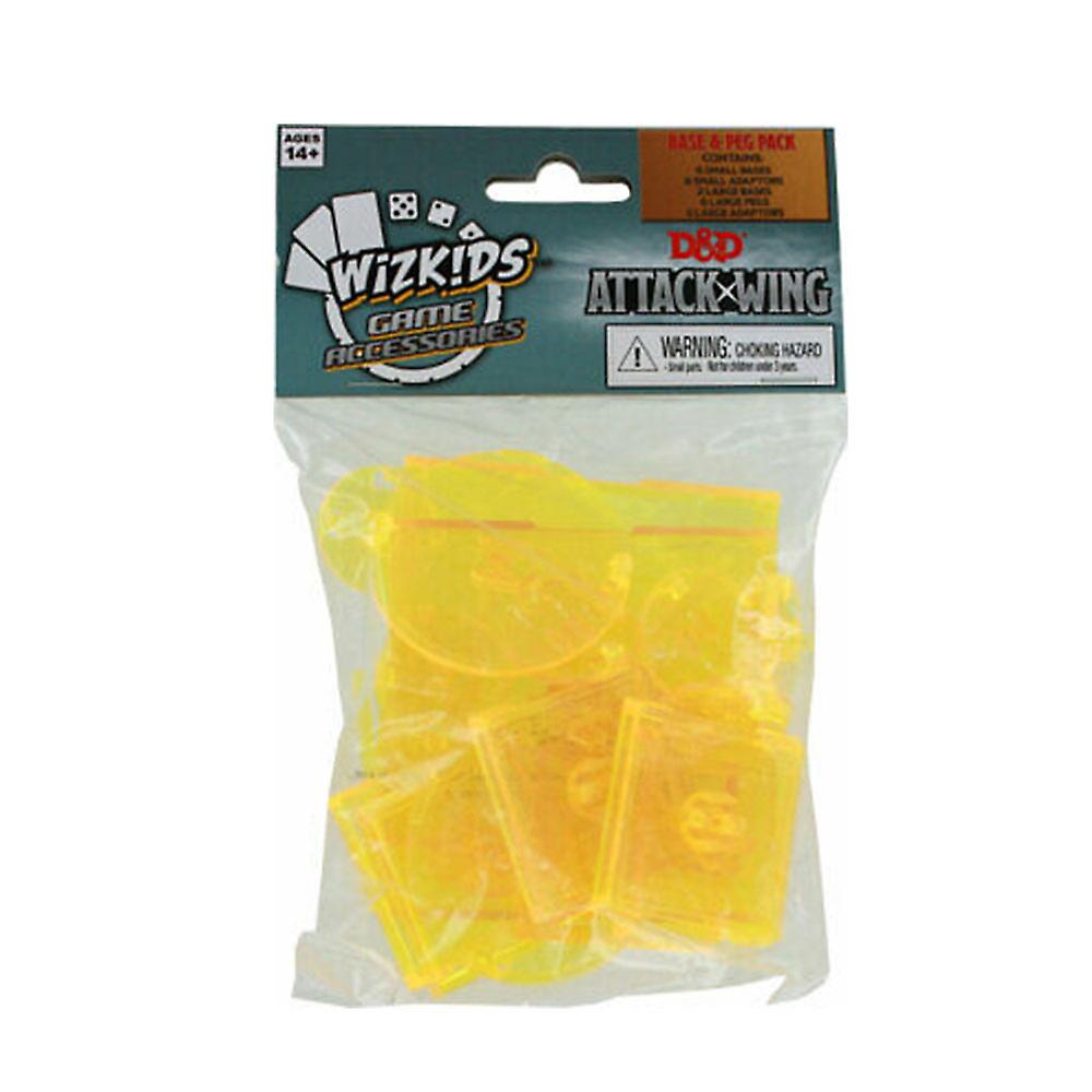 Wizkids Dungeons and Dragons Quality Attack Wing Base and Pegs Set Yellow