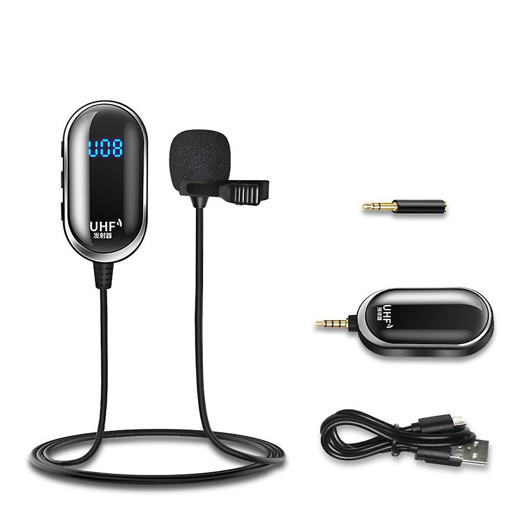 Wireless Lavalier Microphones System for SmartPhone Computer Rechargeable