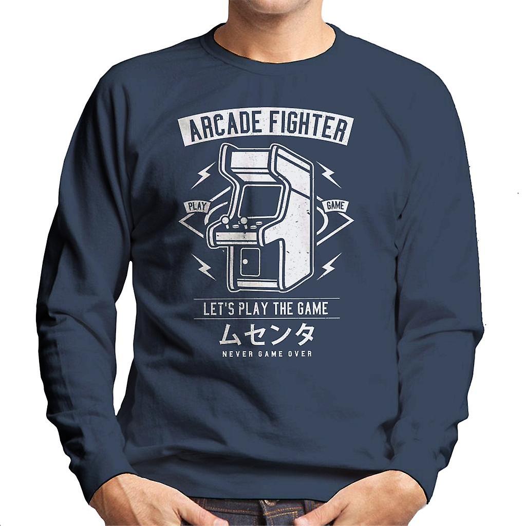 Arcade Fighter Retro Logo mannen Sweatshirt