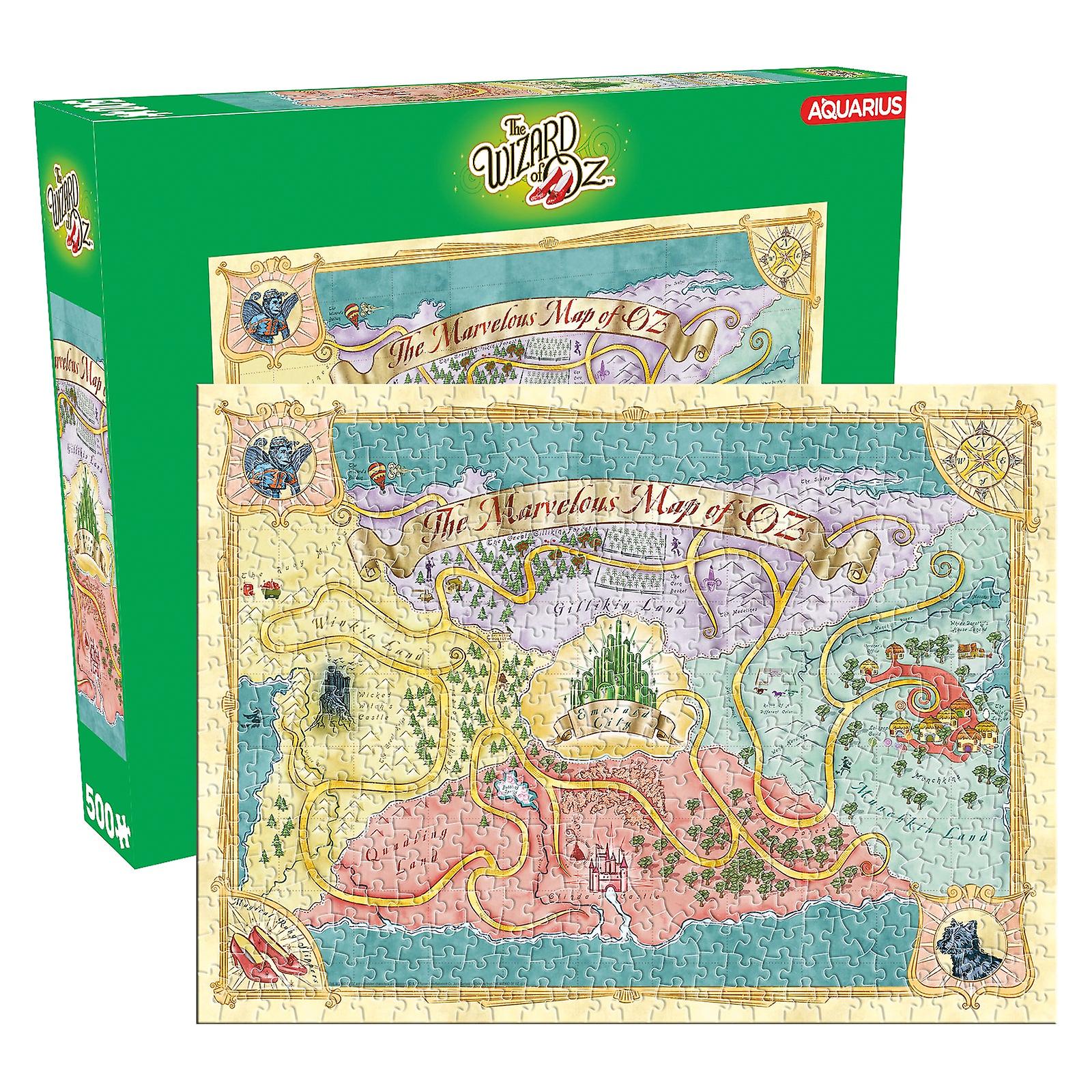 The Wizard Of Oz Map 500pc Puzzle