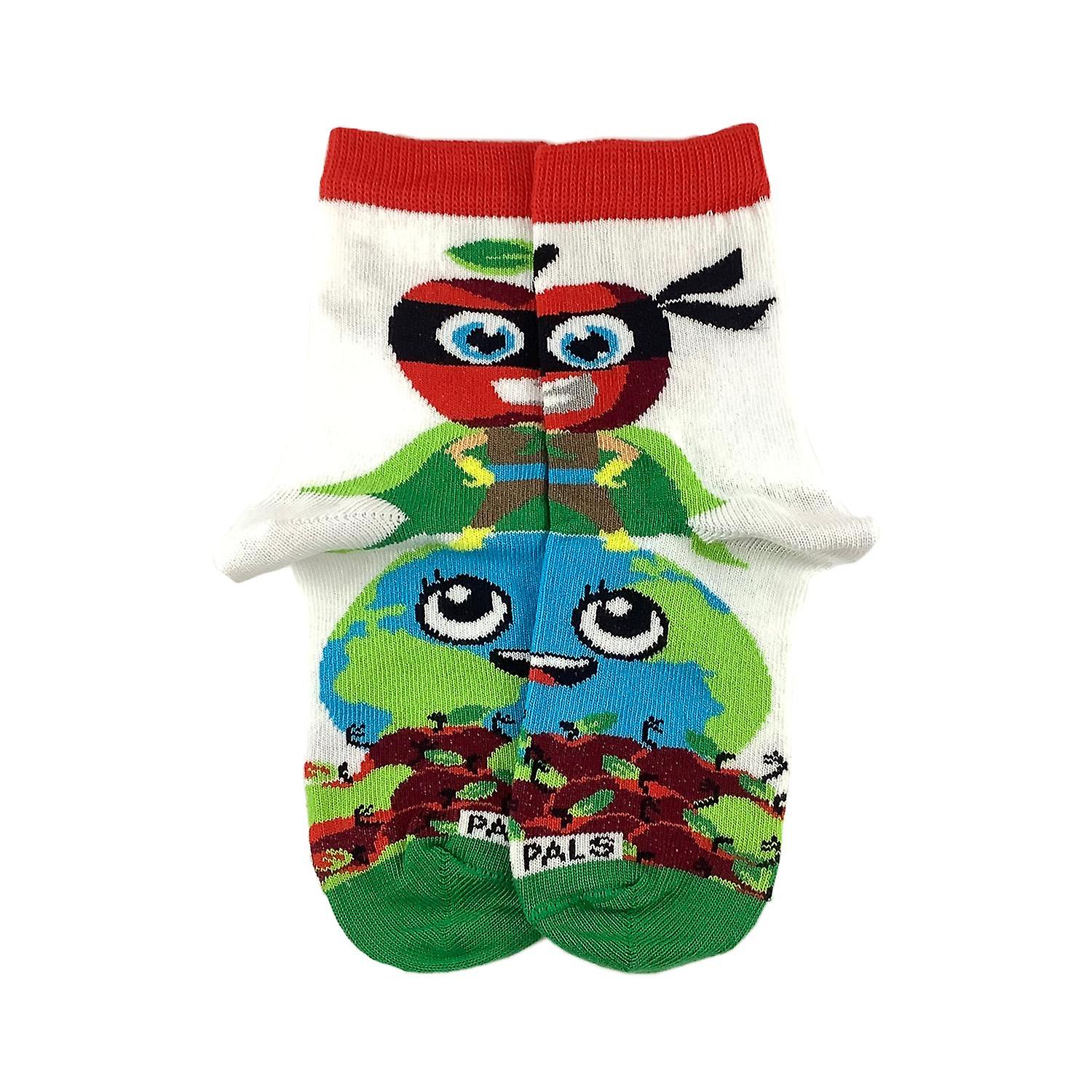 Apple Super Hero Socks from the Sock Panda (Ages 3-7)