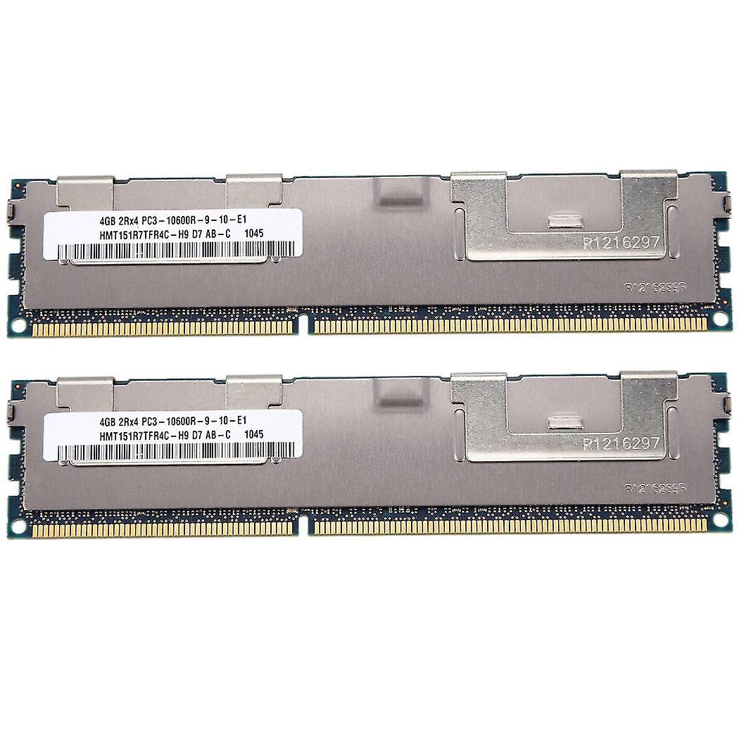 2x 4gb Ddr3 Memory Ram 2rx4 Pc3-10600r 1.5v 1333mhz Ecc 240-pin Server Ram Hmt151r7tfr4c