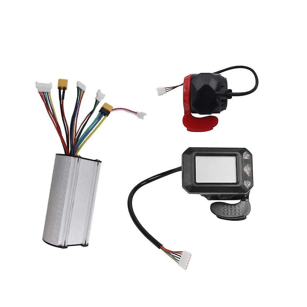 24v 250w Folding Scooter Controller Kit Electric Scooter Controller Lcd Display Brake Accelerator T