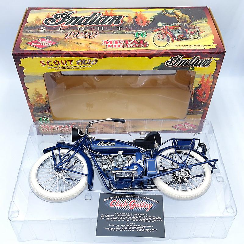 ギロイ1/6スケールインディアンスカウト1920オートバイ16231ブルー