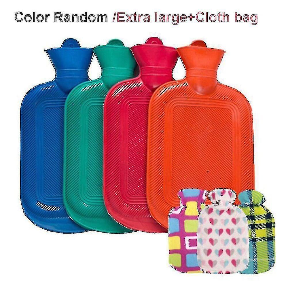 Sl 2000ml Portable Rubber Thick Hand Warmer Hot Water Bottles Winter Warm Water Bottle Girls Pocket