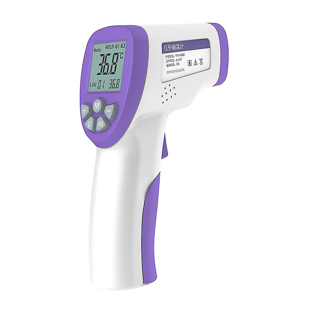 Infrarot-Thermometer, genaues digitales Thermometer berührungsloses Thermometer Tragbares Körper-Basalthermometer mit LCD-Display für Säuglinge und Erwachsene, im
