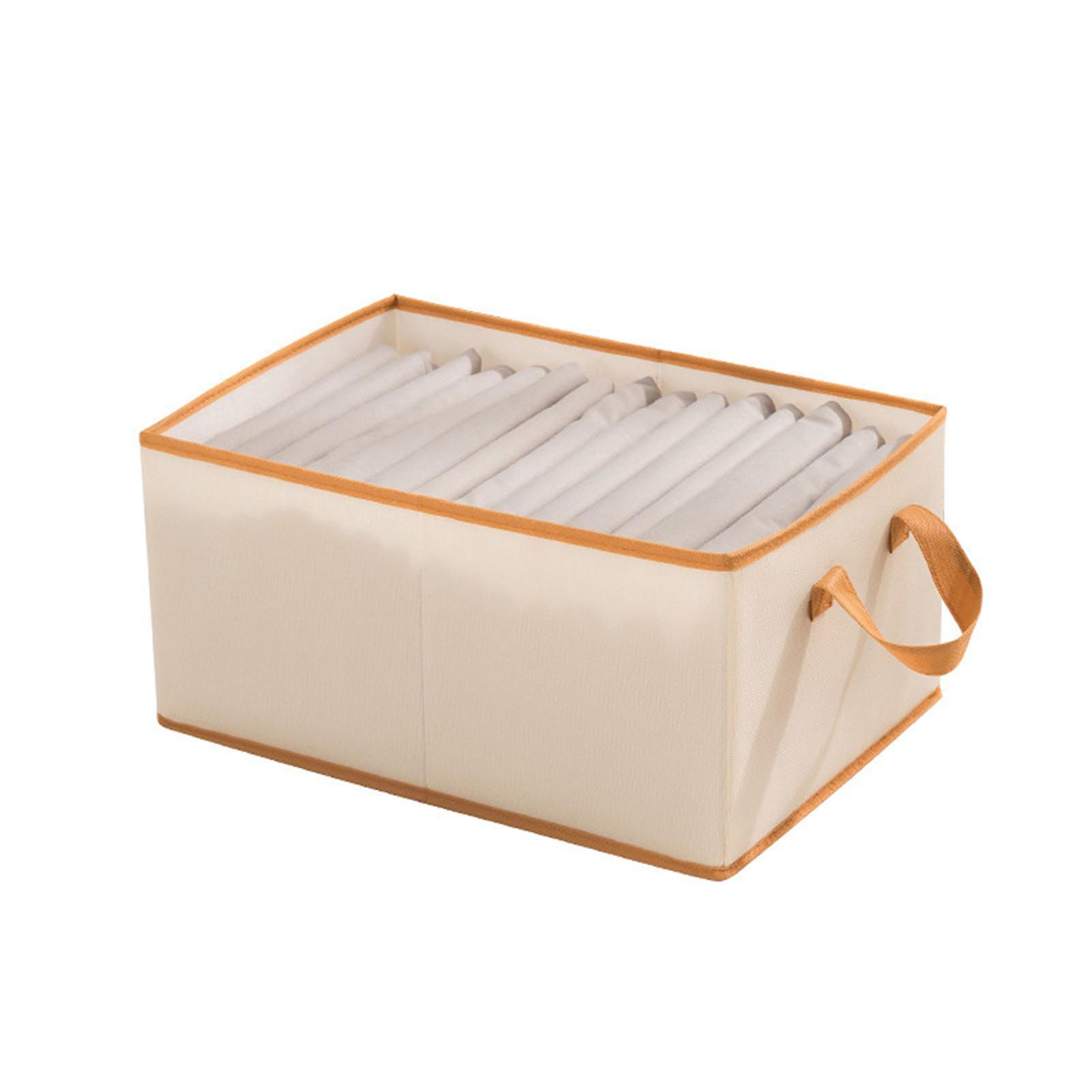 18L Folding Clothing Storage Box Reusable Stackable Storage Box for Home