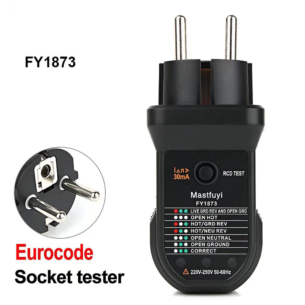 Display digitale Smart Socket Tester Outlet Checker Rilevatore di tensione Spina Ground Zero Line 30MA RCD GFCI EU US UK SOCKET DETECTOR