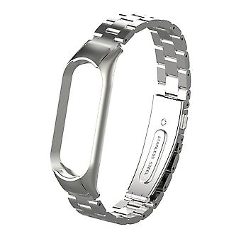 Three Beads Stainless Steel Watch Strap Replacement Band for Xiaomi Mi Band 5