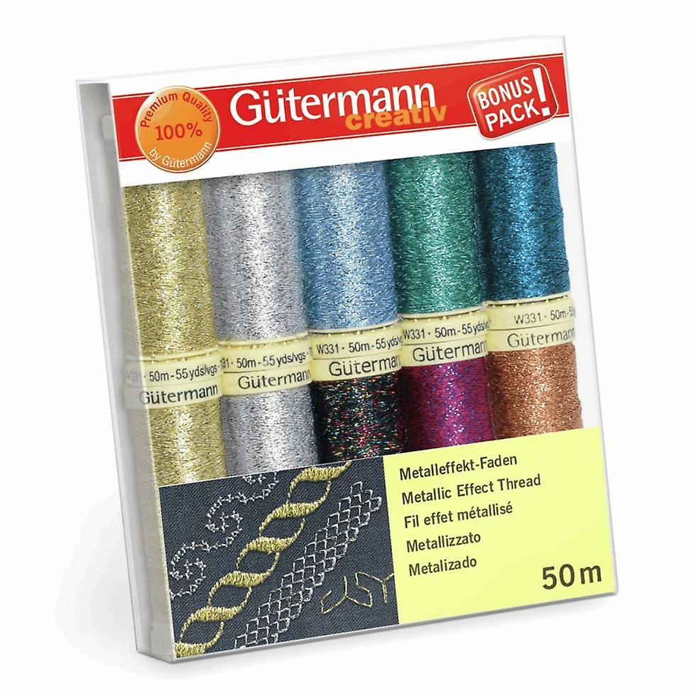 Gutermann Metallic Effect Thread Set - per pack