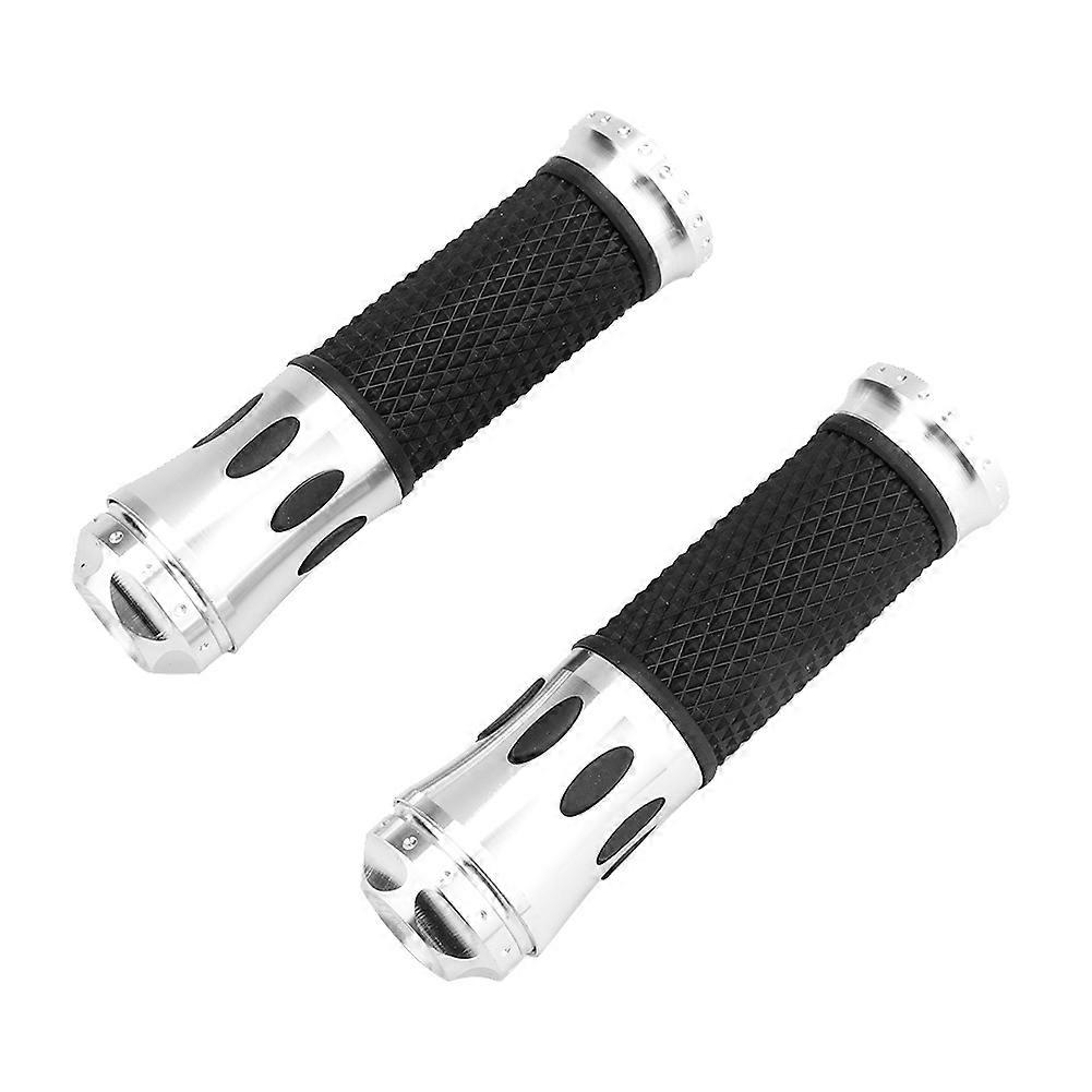 22mm Universal Handlebar Non-Slip Hand Grips Motorcycle Modification AccessorySilver