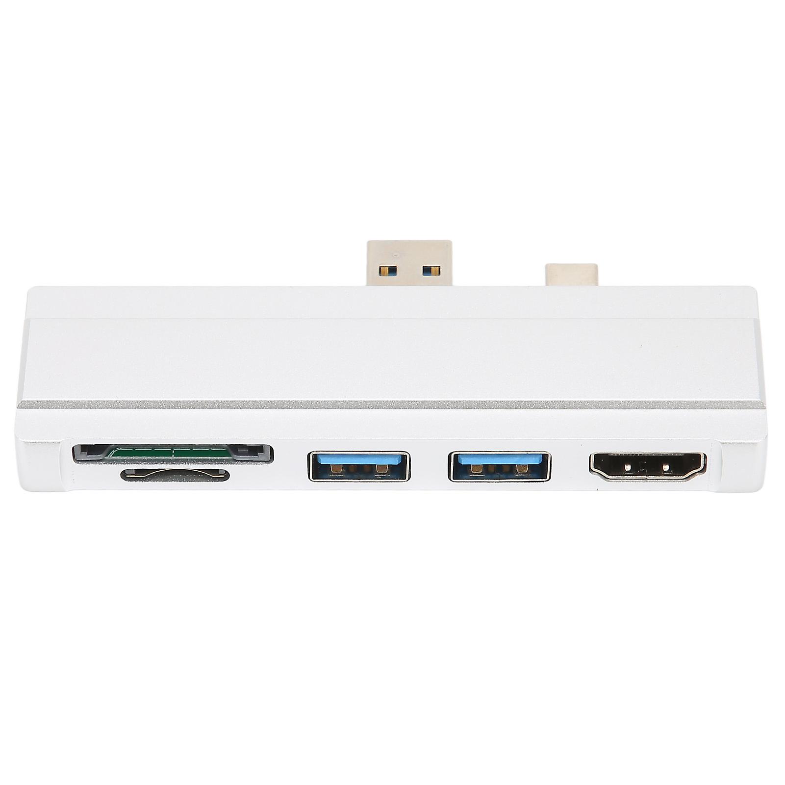 5 in 1 Surface Dock USB 3.0 Hub with 4K Output and Memory Card Reader for Windows