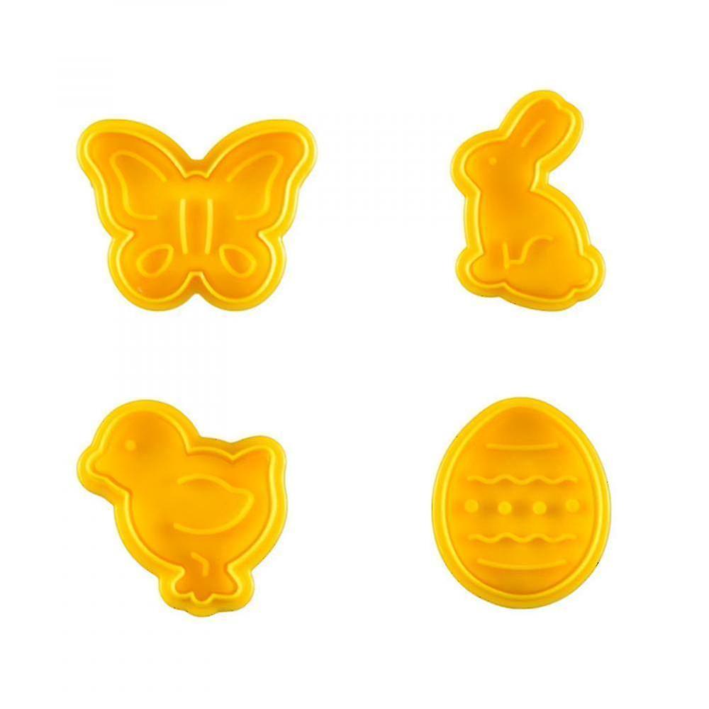 Cookware Sets Pastry/cookie/fondant Stampers 4-piece Set Easter Day Cookie Set Mold Tools