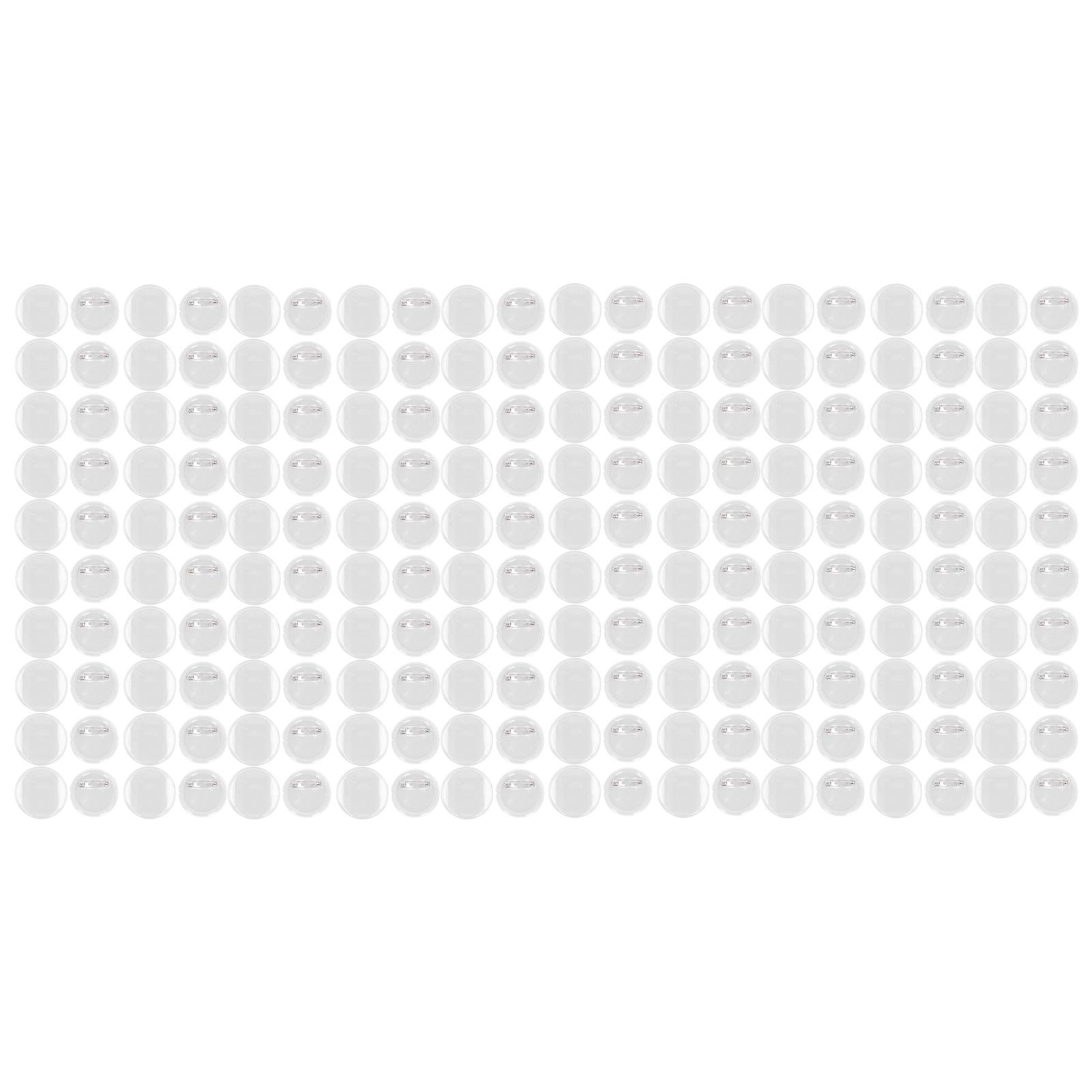 100pcs 25mm Clear Blank Badge Making Kit Wear-resistant Fine Workmanship for DIY Crafts