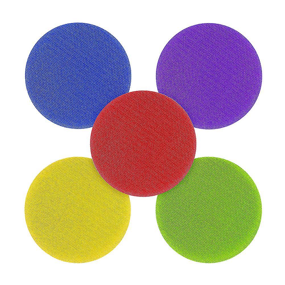 10Cm As Shown 30pcs 10cm Carpet Spot Sit Markers Classroom Colorful Round Circular Sticker Children's Game Training Supplies Dt2272