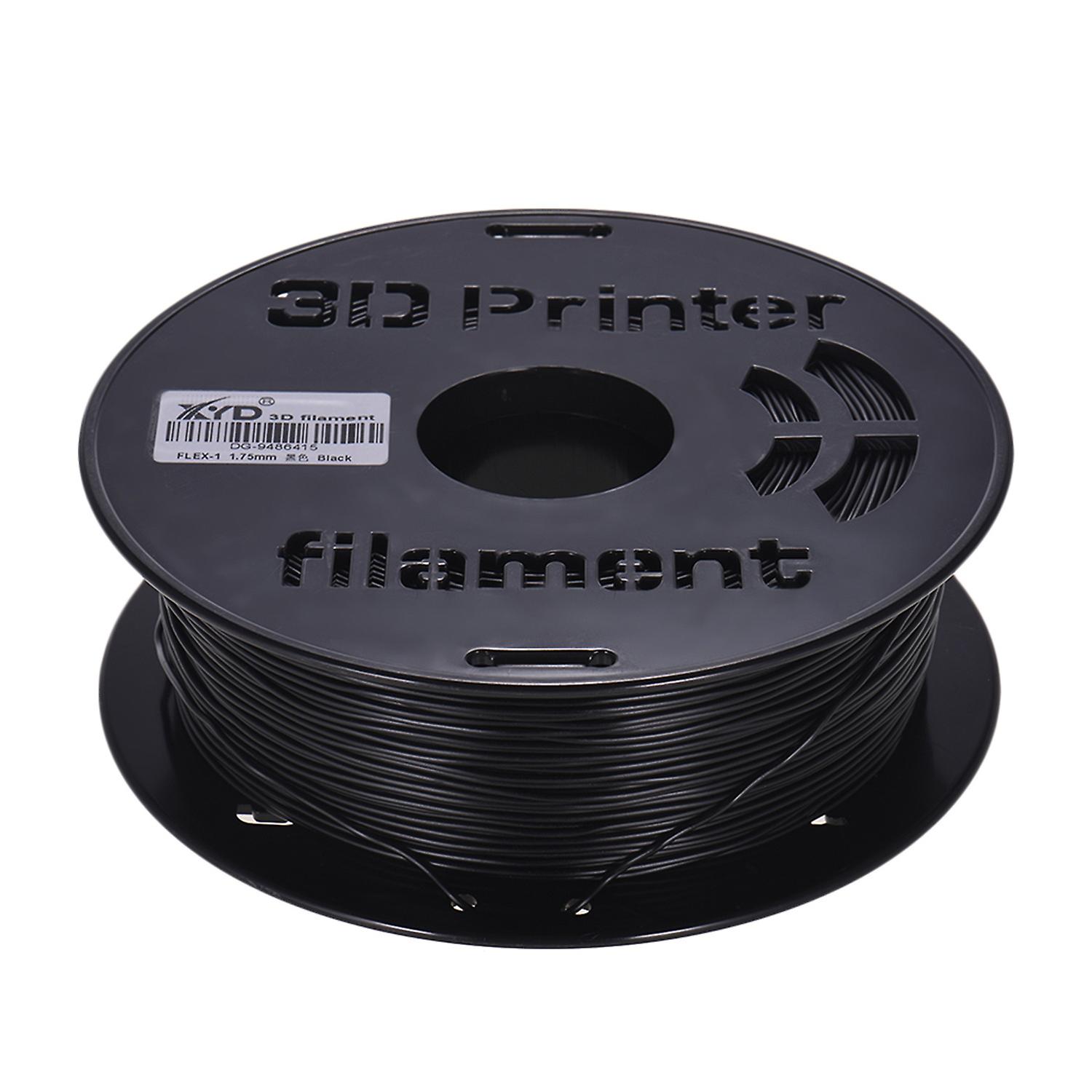 1KG/ Spool 1.75mm Flexible TPU Filament Printing Material Supplies White, Black, Transparent for 3D