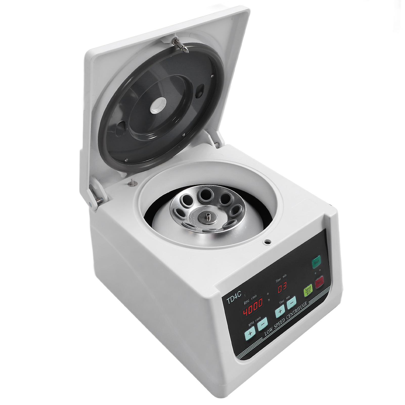 Desktop Centrifuge Machine 2200xg 4000r/min LCD Screen Laboratory Benchtop Centrifuge with Timer for Blood Beauty US Plug 110V