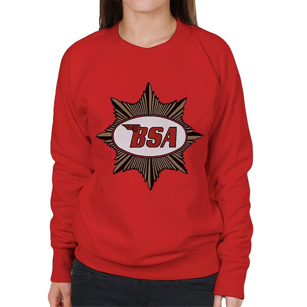 BSA Red Logo Gold Badge Women's Sweatshirt
