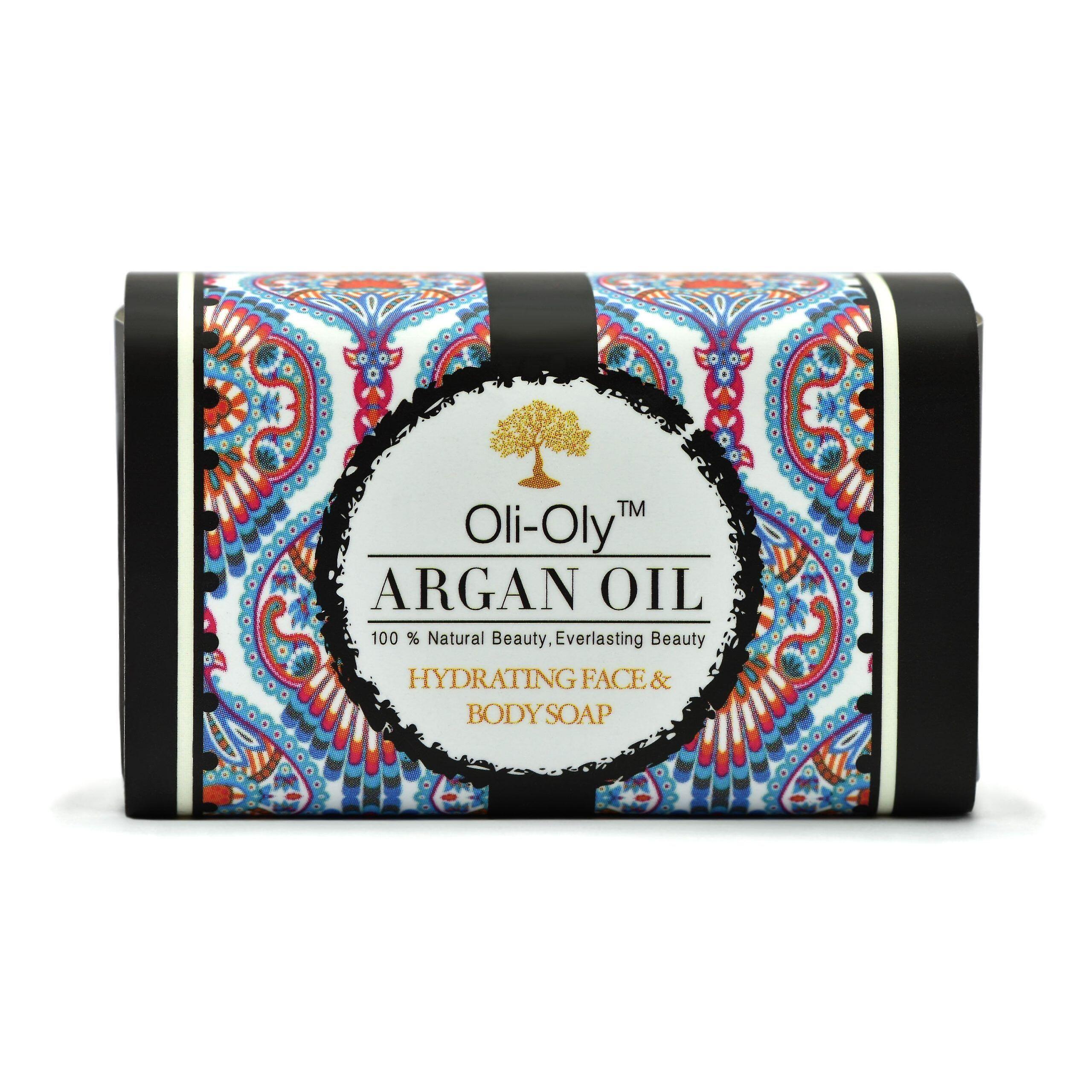 Oli-Oly Hydrating Face & Body Soap with Argan Oil, 50g, Unscented