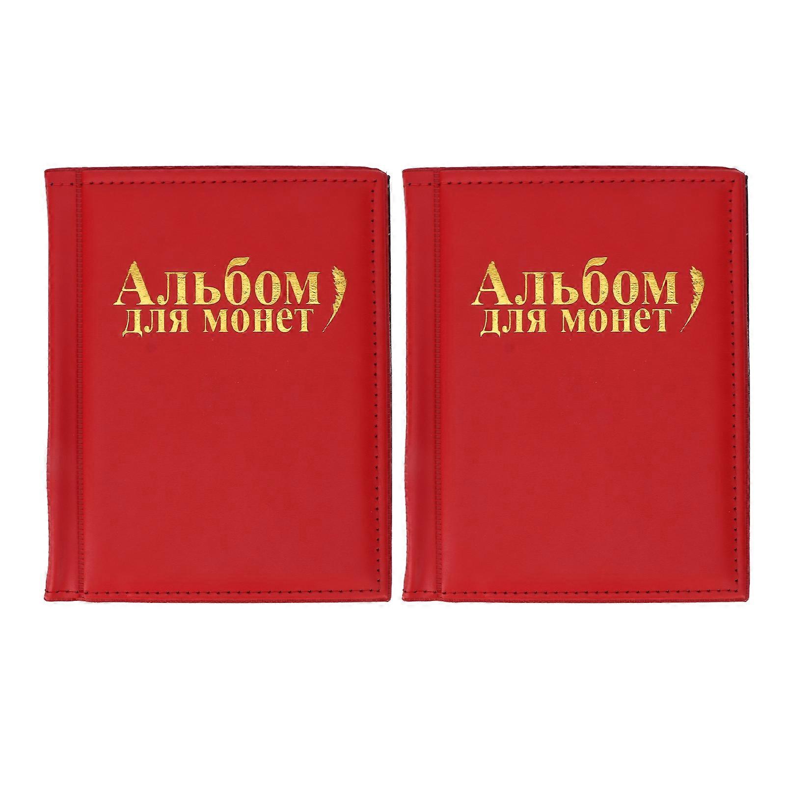 2pcs Coin Collection Book For Collectors 250 Pockets Double Sided Transparent Waterproof Coin Collection Holder For Pennies