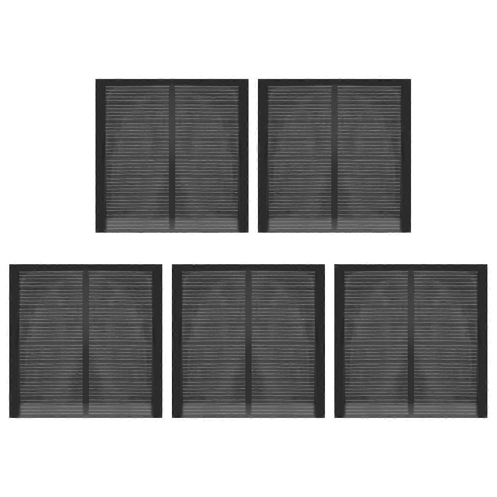 5Pcs Small Solar Battery Panel Polysilicon Epoxy Battery Module with 30cm Cable DC 4V 160mA