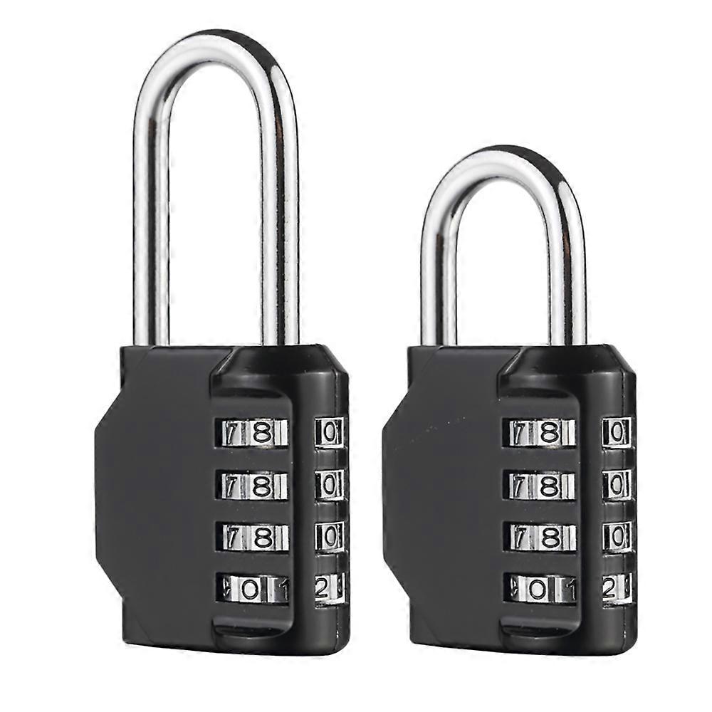 Set of 2pcs Coded Padlocks 4 Digit Code Locks, Padlock with Code