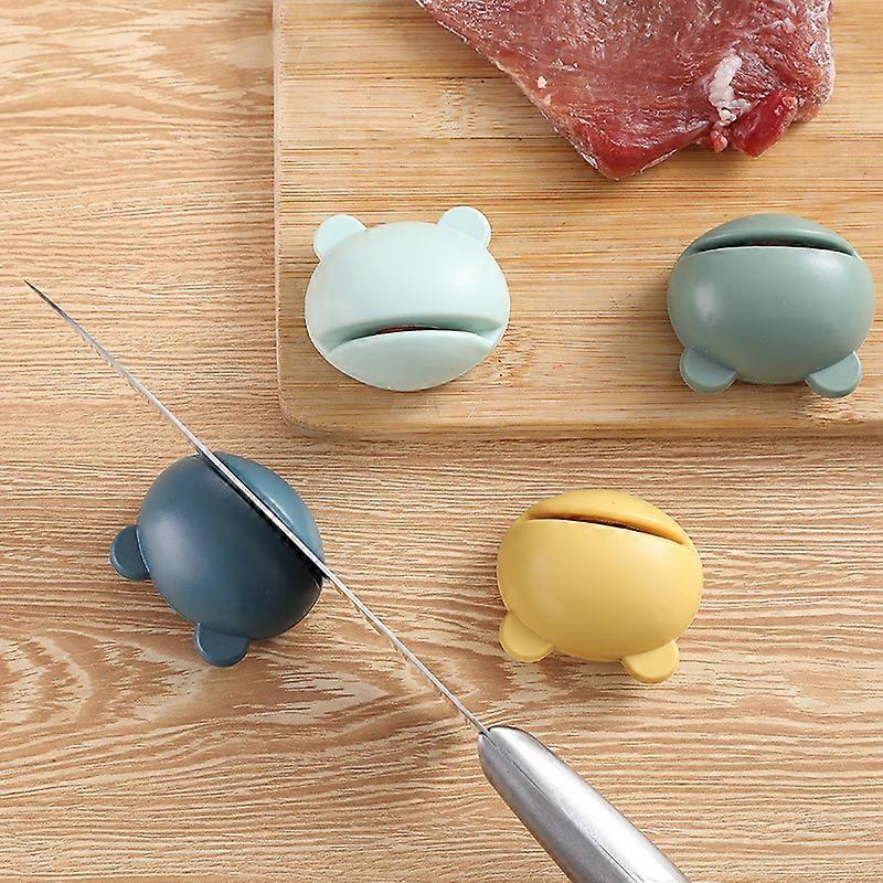 3pcs Cartoon knife sharpener kitchen sharpening stone creative home manual fast grinding scissors sharpening kitchen knives sharpener