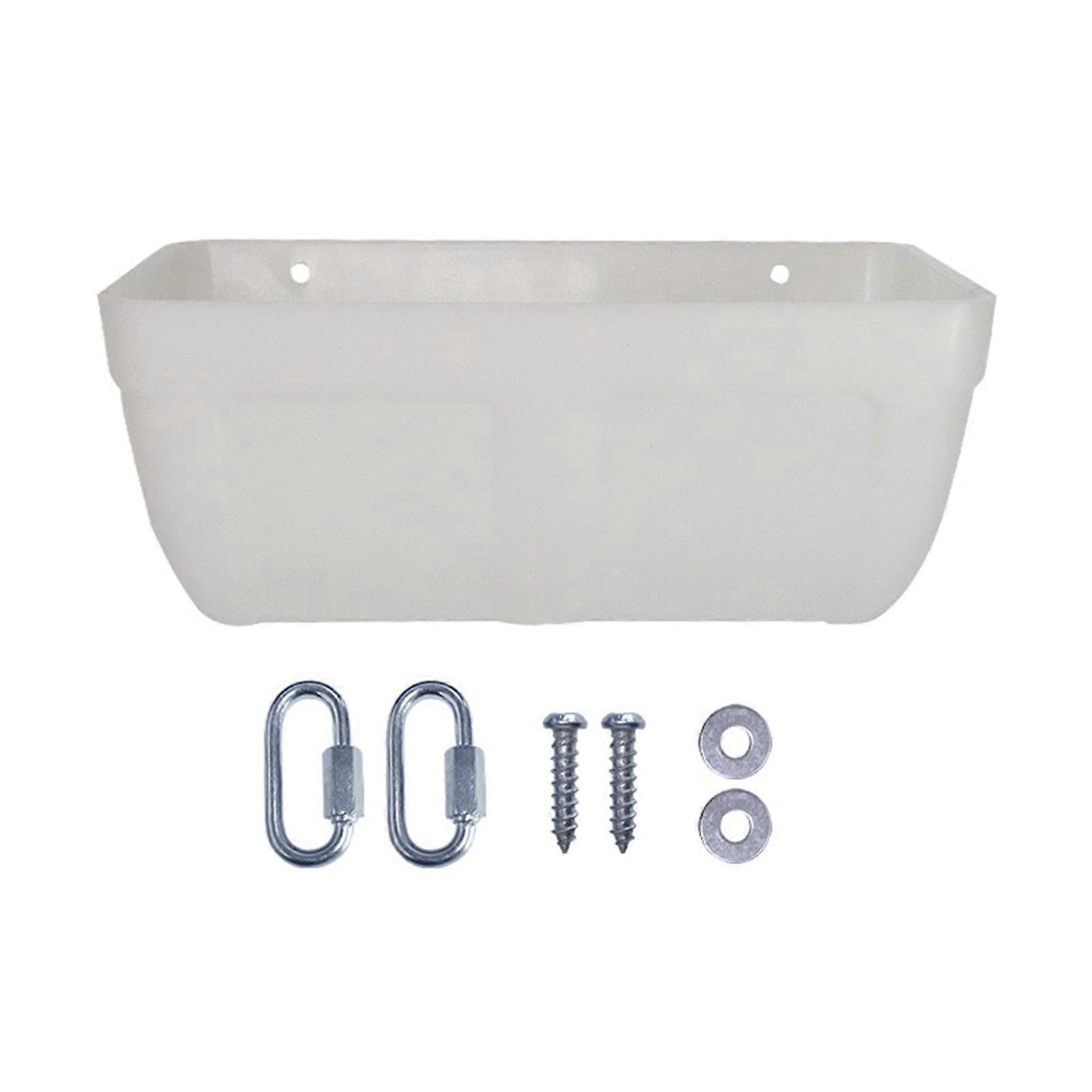 1 Set Poultry Feeder Durable Duck Chicken Feeder Hanging Poultry Feeding Container for Farm Home Outdoor