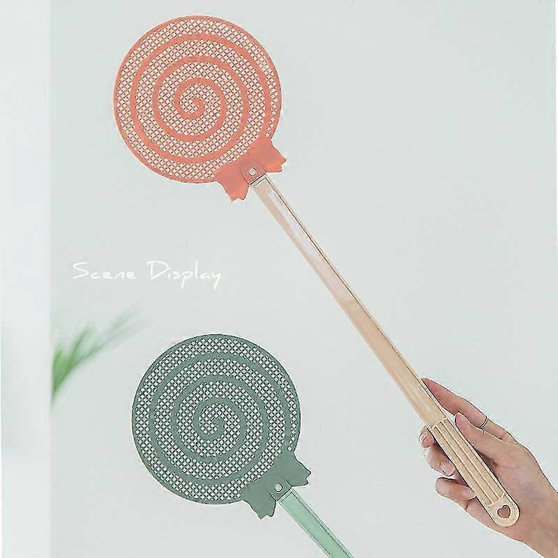 Durable Mesh Fly Swatter Plastic Long Handle Mosquito Killer Manual Multi-function Household Summer Mosquito Swatter