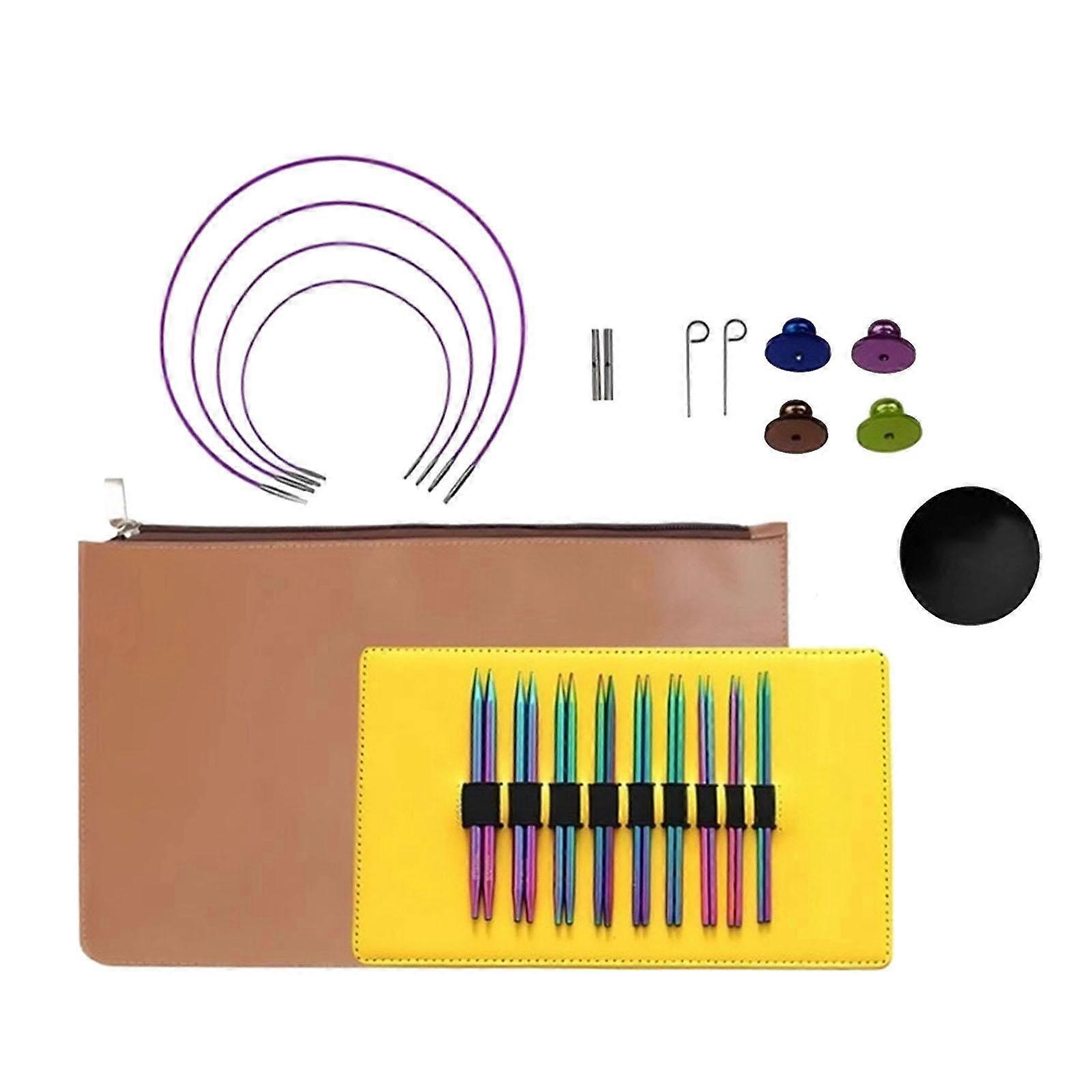 Circular Knitting Pins Set Handcraft Accessories for Blanket Sweater Sleeves