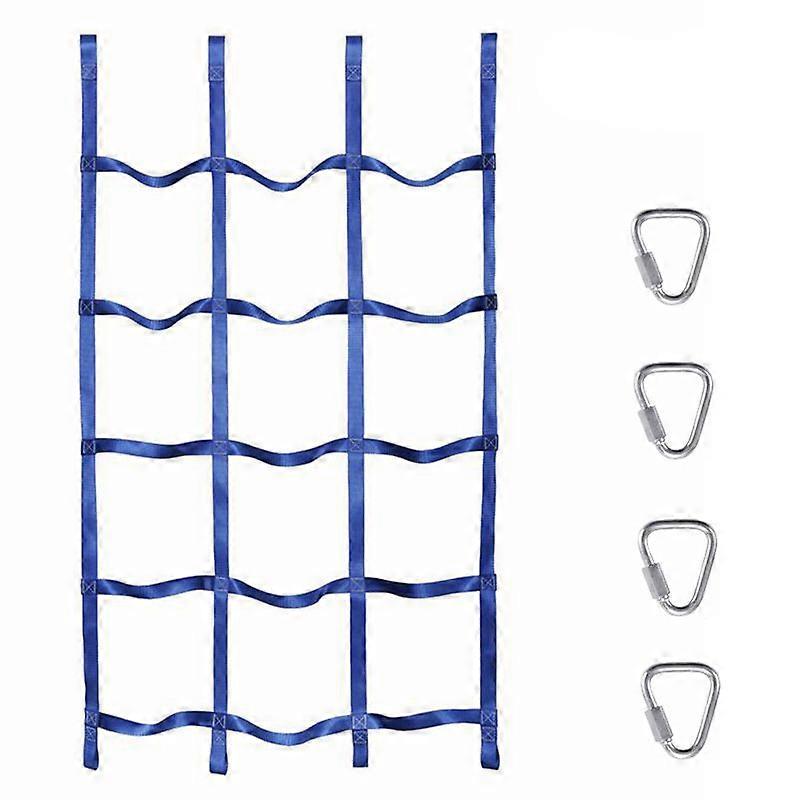 Indoor/Outdoor Climbing Net (70Inchx43Inch)Playground Freight Net,Swing Climbing Net,Children Climbing Net,Dark Blue
