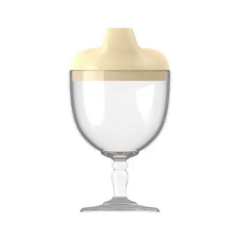 Copo de plástico cálice, copo de vinho com canudinho para bebê, caneca de bebida garrafa de leite com tampa para crianças