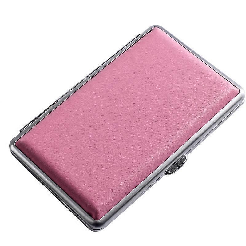 Suncha Women's Cigarette Case Thin Cigarette Case Portable 20 Pcs Lengthened Creative Personalized Leather Automatic Flip
