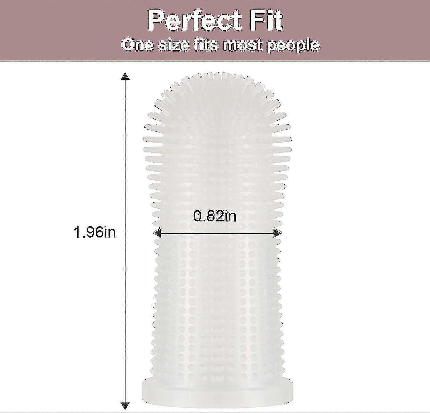 Dog Finger Toothbrush Teeth Cleaning Kit Set, 4 Pack