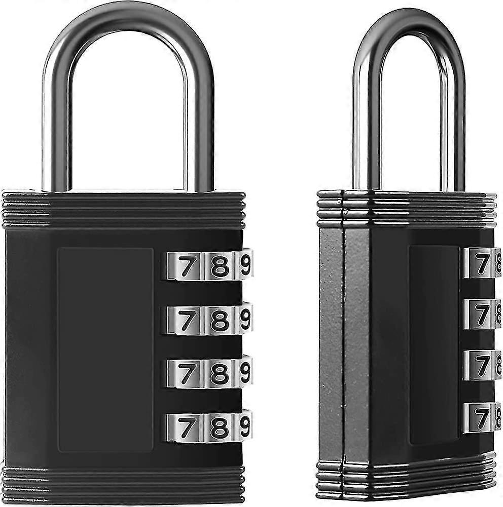 Combination Padlock, 4 Digit Padlock Small Weatherproof Outdoor Locker Padlock