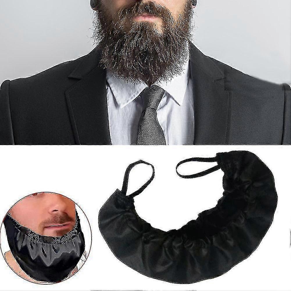 2pcs Beard Protector Cover Facial Beard Guard Bedtime Bib Beard Bandanna Apron Caps