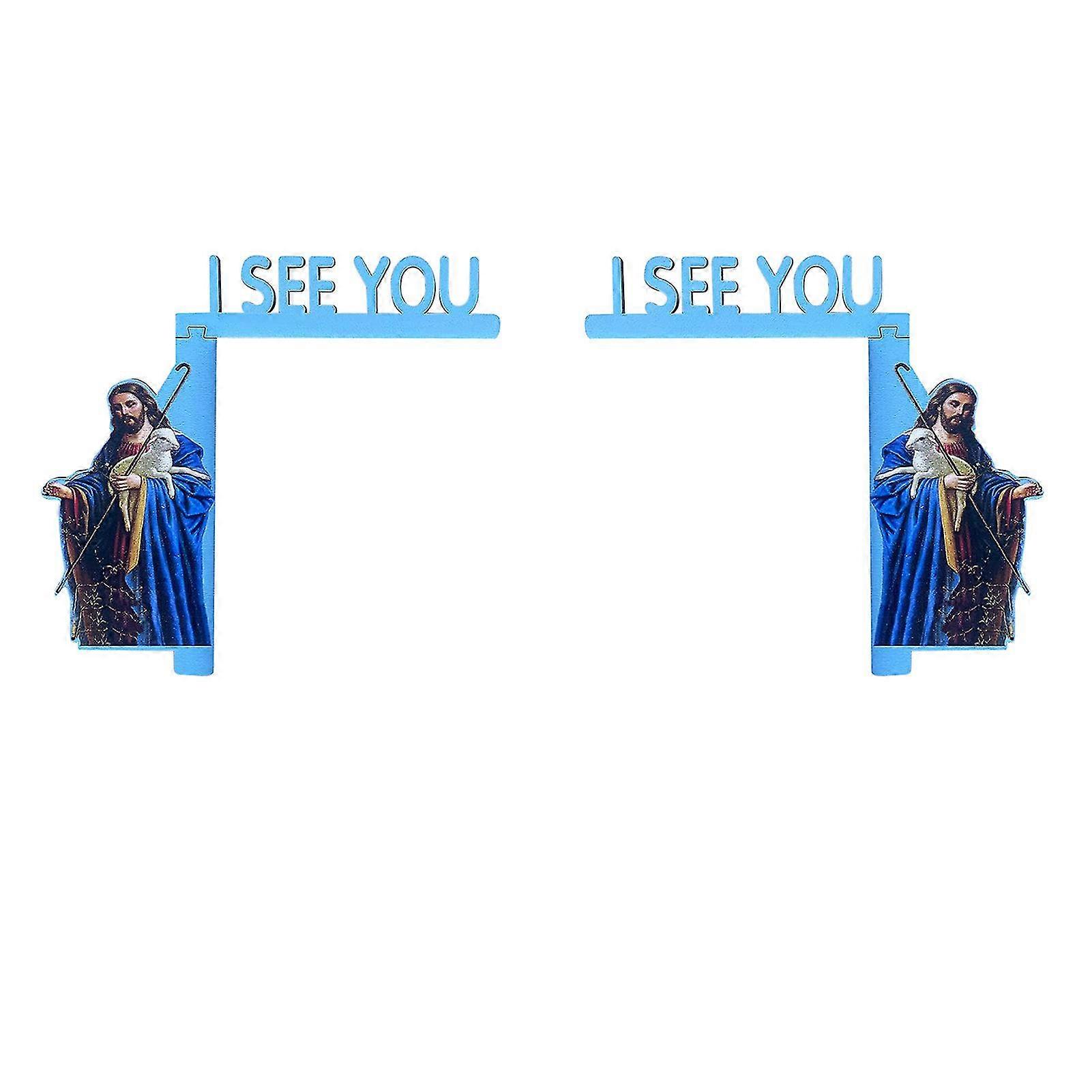 wooden carved jesus door corner decoration delicate diy home decor for living room reading room