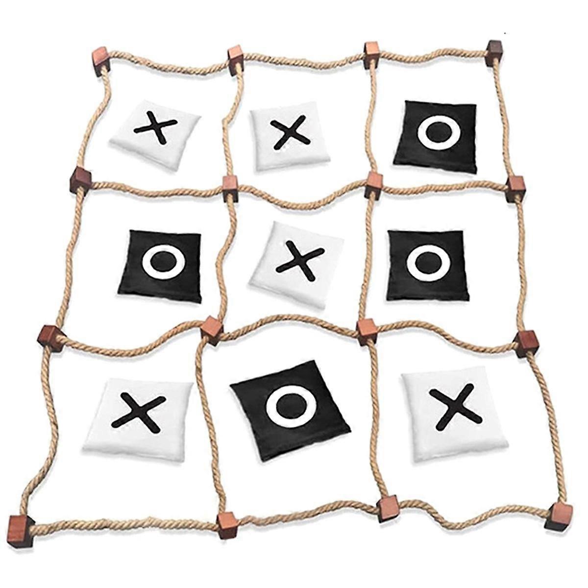 Giant Tic -Tac -Toe Outdoor Game Instant Setup, No Assembly Bean-Bag Toss Games Set,Giant - for Adults