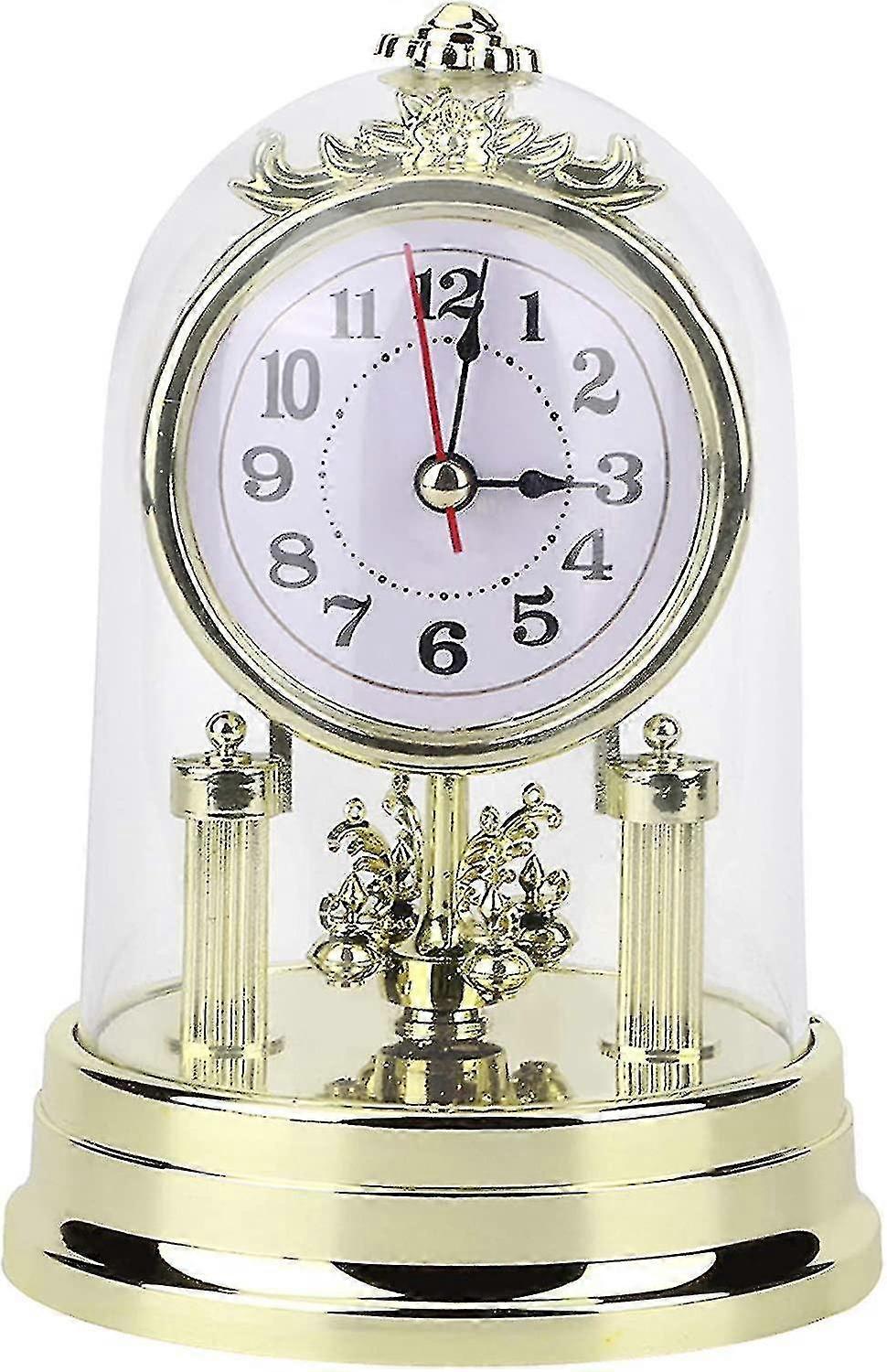Table Clocks, European Retro Style Living Room Clock, Digital Alarm Clock,Antique Silent Table Clock0 - jjS