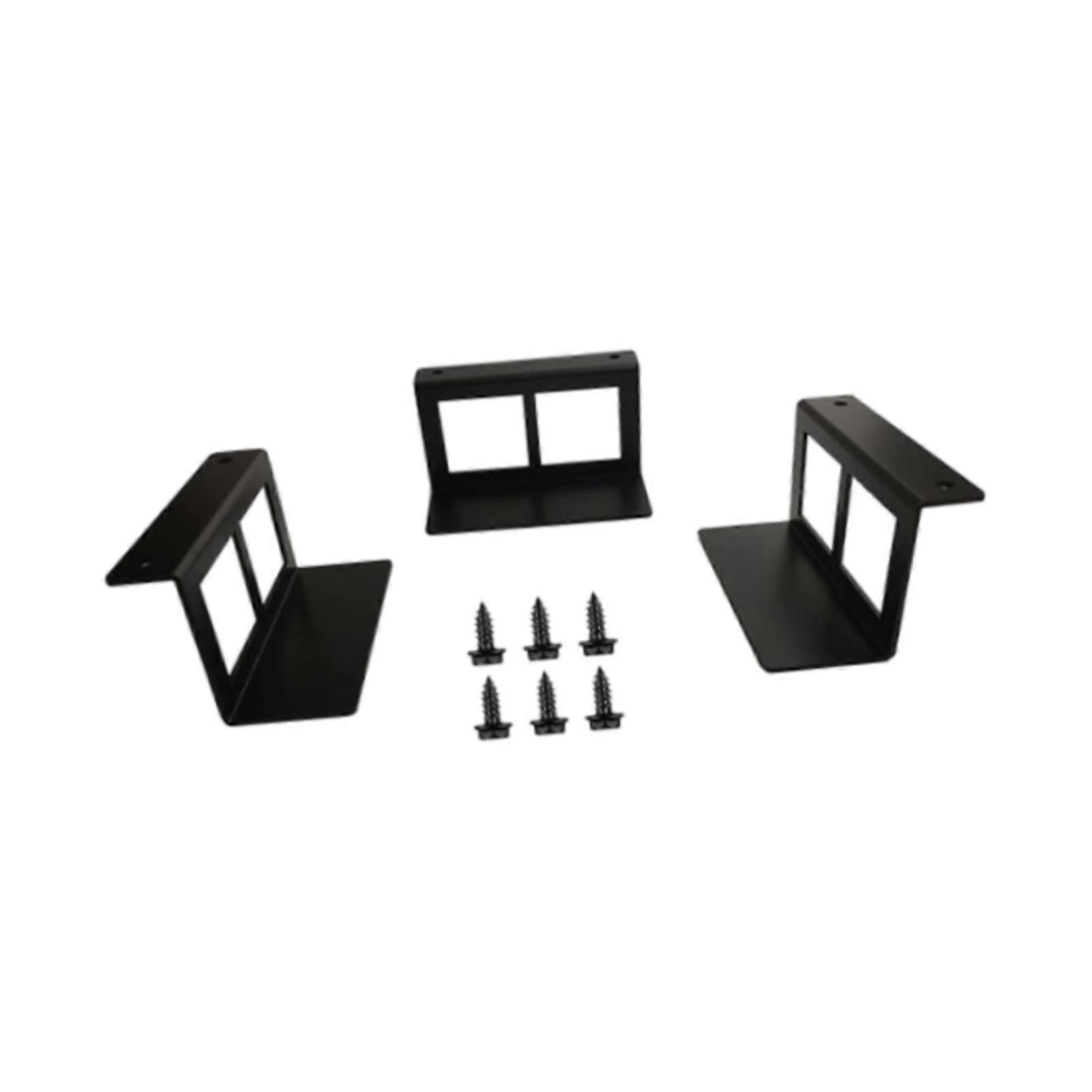 Under Desk Laptop Mount Brackets Stand Set Invisible Storage Notebook Holder L