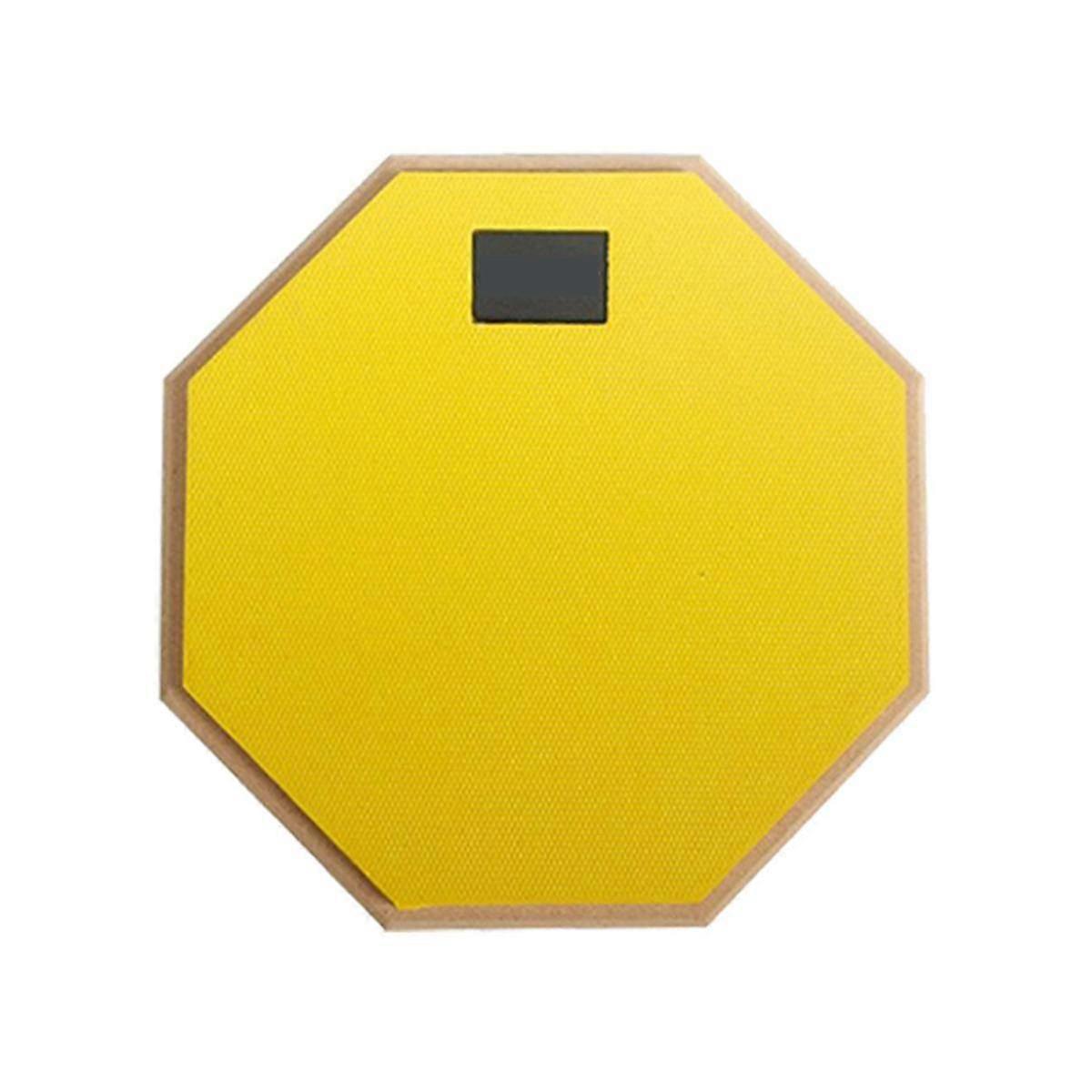 Πρακτική Drum Pad Για Drumming διπλής όψης Silent Practice Drum Pad Snare Practice Pad Κίτρινο
