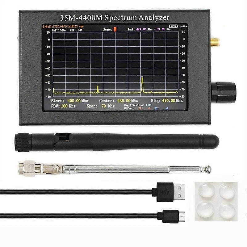 35M-4400Mhz Spectrum Analyzer 43Inch LCD Screen Professional Handheld Spectrum Analyzer Measurement Interphone Signal Durable
