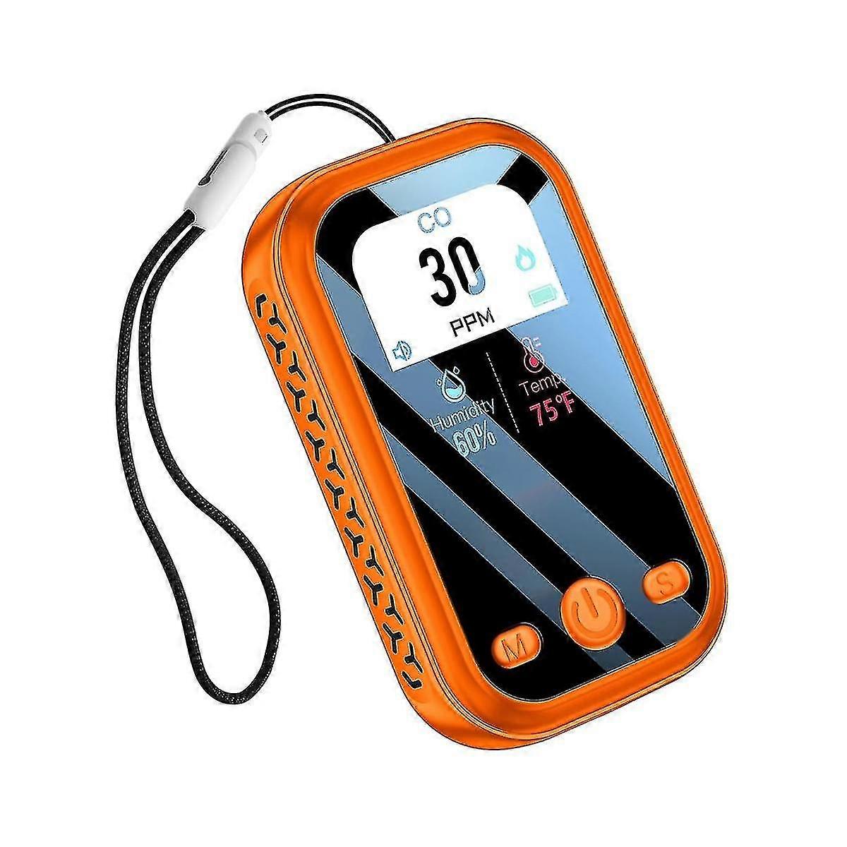 Carbon Monoxide Detector Portable Mini Air Quality Monitor Co Gas Meter Temperature Humidity Sensor Indoor/outdoor