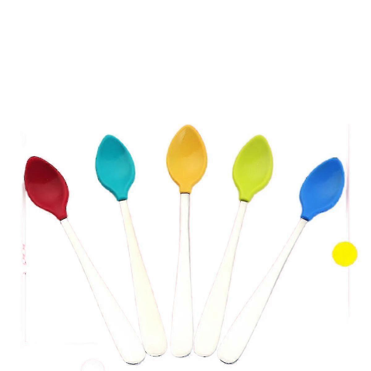 Safety Spoons, 4 Packyellow,red,green,bluenavy Blue