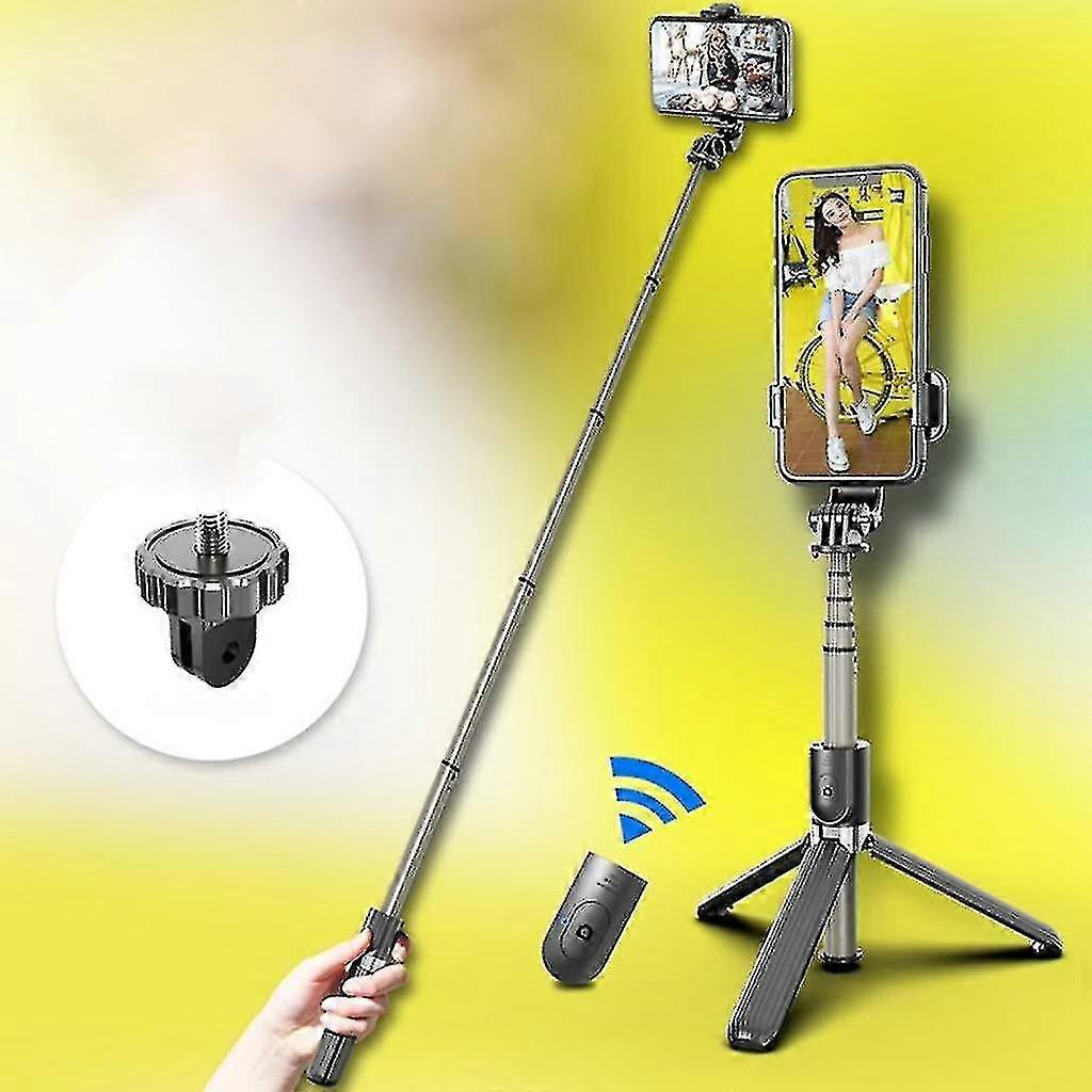 Selfie Stick Tripod Rod, Bluetooth Tripod For All Smartphones