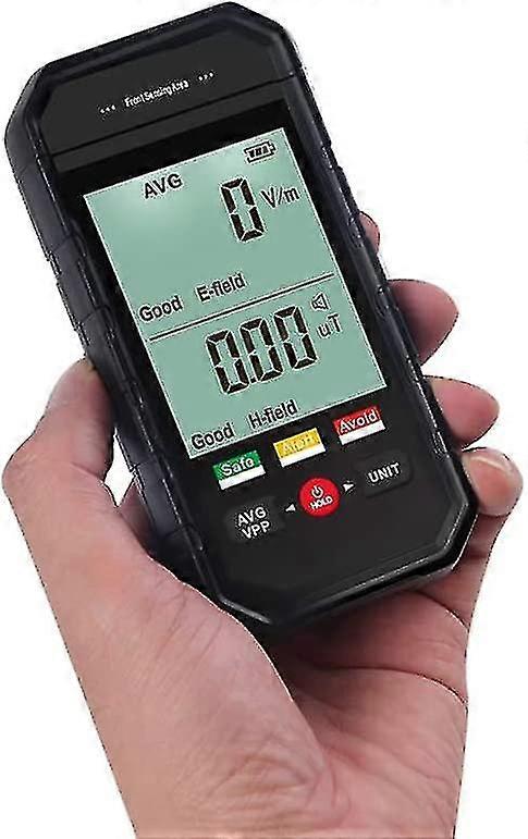 Nuclear Radiation Detector Lcd Digital Display Geiger Counter Radiation Detector Portable Electromagnetic Radiation Tester With 3 Color Lamp For Emf I